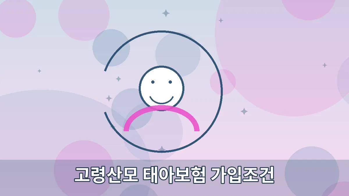 고령산모 태아보험 가입조건 안내 이미지 3